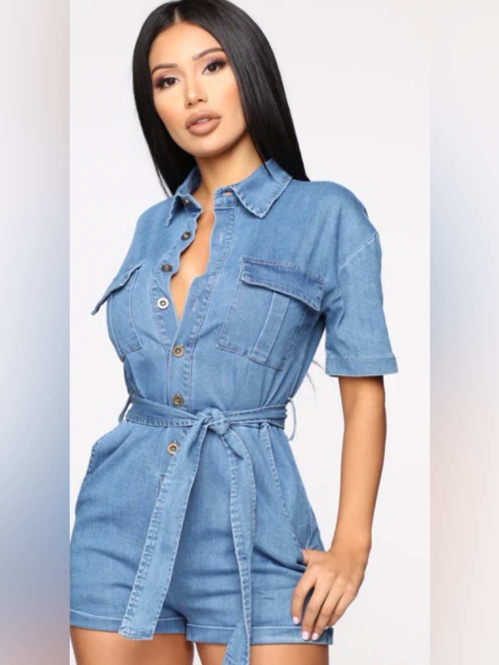 NWOT Fashion Nova Live a Little Dangler Romper Size XS